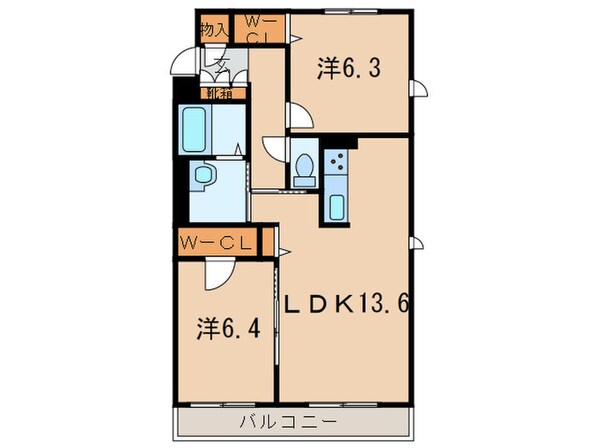 コモド夙川の物件間取画像